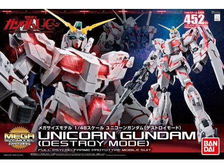 Bandai Mega Size Model 1 48 RX-0 Unicorn Gundam (Destroy Mode) Model Kit Hot on Sale