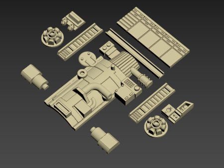 Greeblie Set for Studio Scale Y-Wing - Neck Bottom Parts Online Sale