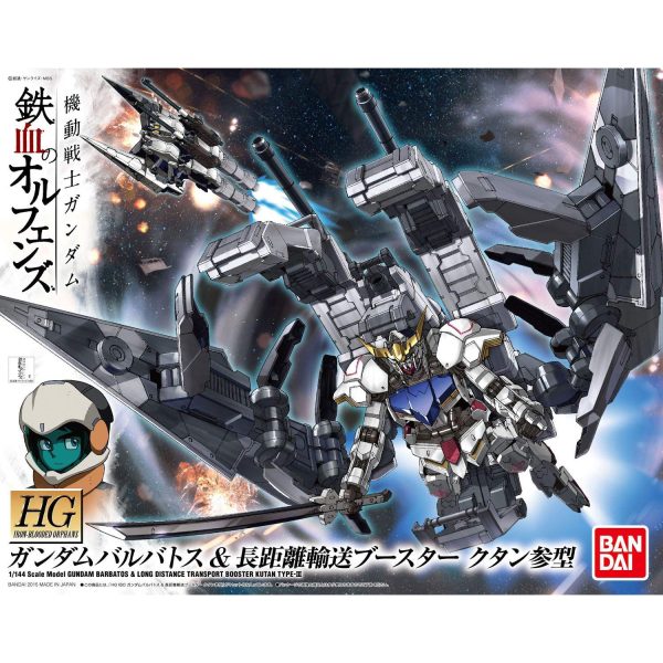 Bandai HGIBO 1 144 ASW-G-08 & JEE-M103 Gundam Barbatos + Long Distance Transport Booster Kutan Type-III Model Kit Online