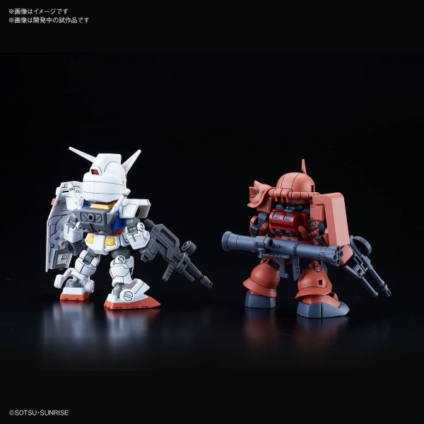 SD GUNDAM CROSS SILHOUETTE RX-78-2 GUNDAM & CHAR S ZAKU II Supply