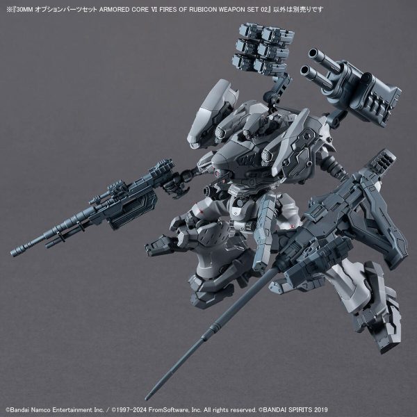 Bandai 30 Minutes Missions 30MM Armored Core VI Option Parts Set Weapon Set 02 Model Kit Fashion