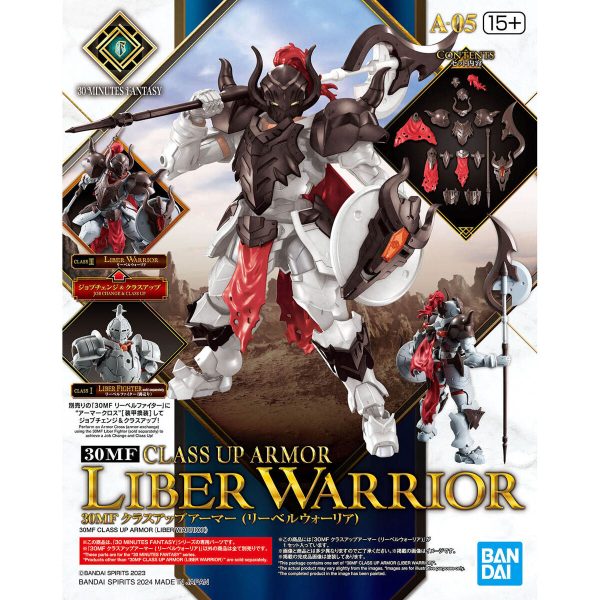 Bandai 30 Minutes Fantasy 30MF 1 144 Class Up Armor (Liber Warrior) Model Kit Hot on Sale