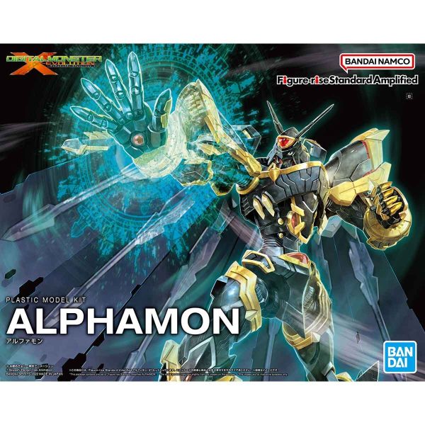 Bandai Digimon Adventure Figure-rise Standard Amplified Alphamon Model Kit Fashion