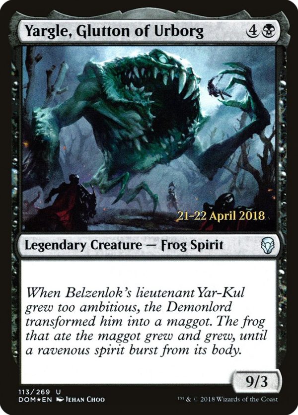 Yargle, Glutton of Urborg [Dominaria Prerelease Promos] Online now