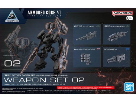 Bandai 30 Minutes Missions 30MM Armored Core VI Option Parts Set Weapon Set 02 Model Kit Fashion