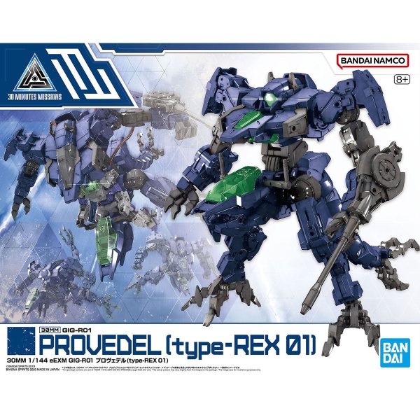 Bandai 30 Minutes Missions 30MM eEXM GIG-R01 Provedel (Type-Rex 01) Model Kit on Sale