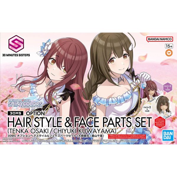 Bandai 30 Minutes Sisters THE iDOLMASTER Shiny Color Option Hair Style & Face Parts Set (Tenka Osaki  Chiyuki Kuwayama) Model Kit Online Hot Sale