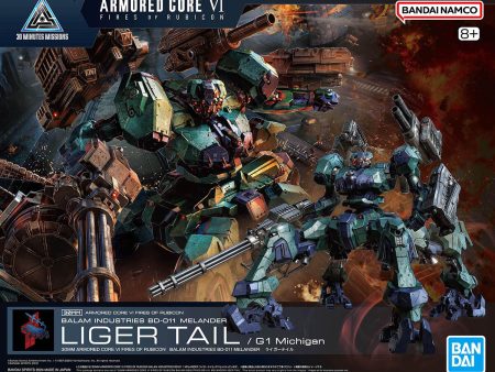 Bandai 30 Minutes Missions 30MM Armored Core VI Fires of Rubicon Balam Industries BD-011 Melander Michigan s Liger Tail Model Kit For Discount