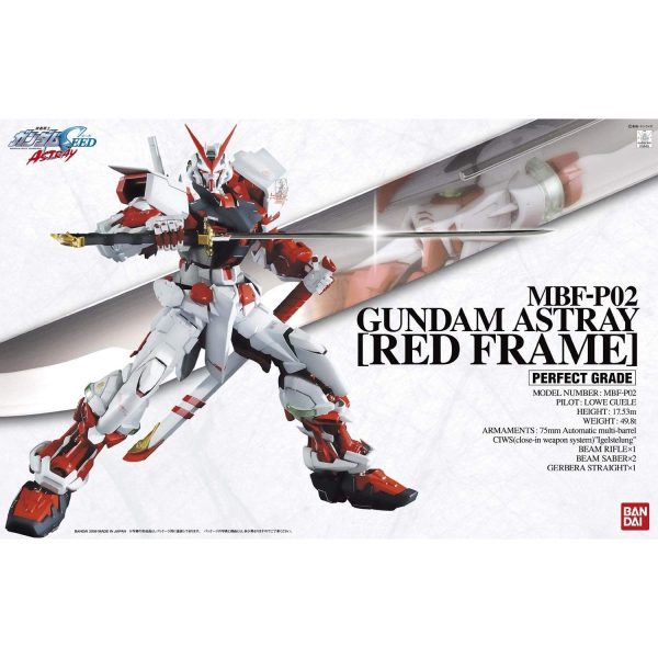 Bandai PG 1 60 MBF-P02 Gundam Astray Red Frame Model Kit Online now