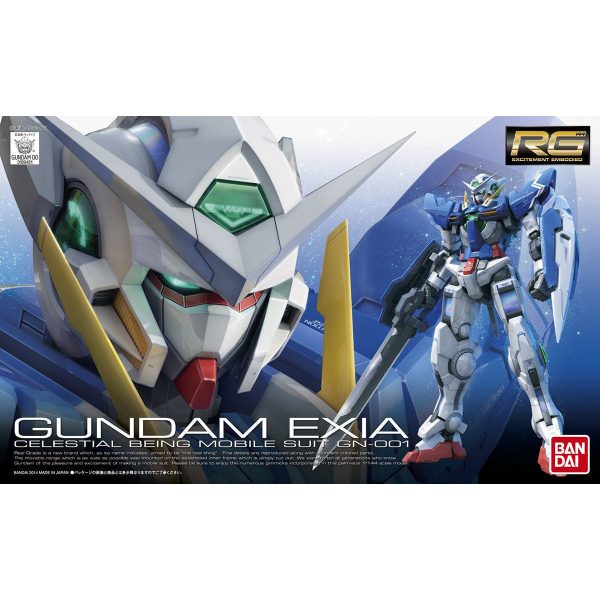 Bandai RG 1 144 GN-001 Gundam Exia Model Kit Online Hot Sale