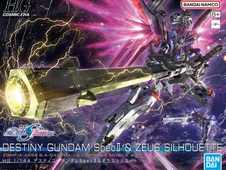 Bandai HGCE 1 144 Destiny Gundam SpecⅡ & Zeus Silhouette Model Kit Supply