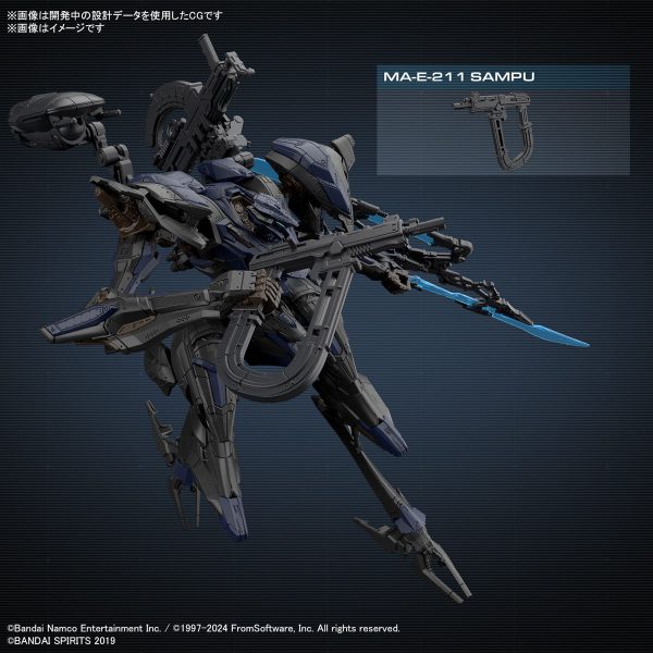 Bandai 30 Minutes Missions 30MM ARMORED CORE Ⅵ FIRES OF RUBICON SCHNEIDER NACHTREIHER 40E Steel Haze Model Kit Sale