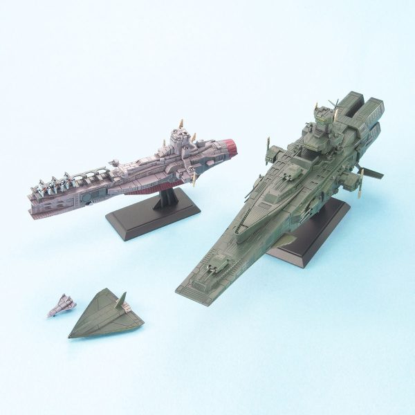 Bandai EX MODEL 1 1700 Salamis and Magellan Set Model Kit For Sale