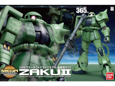 Bandai Mega Size Model 1 48 MS-06 Zaku II Model Kit Fashion