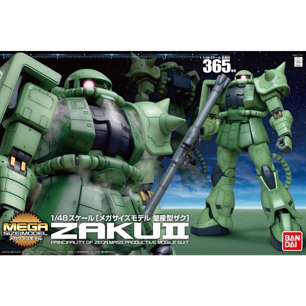 Bandai Mega Size Model 1 48 MS-06 Zaku II Model Kit Fashion