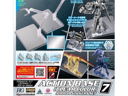 Bandai Action Base 7 [Clear Color] Mirror Stickers Set Hot on Sale