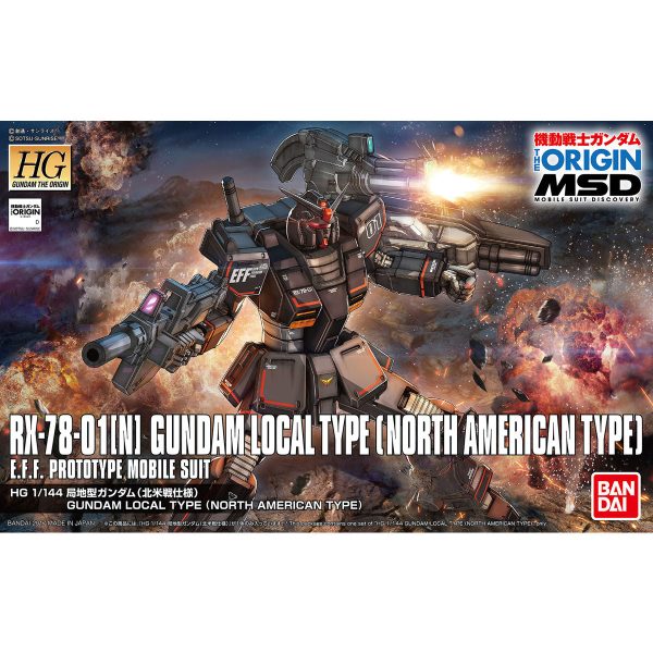 Bandai HG 1 144 Gundam Local Type (North American Front) Model Kit Online now