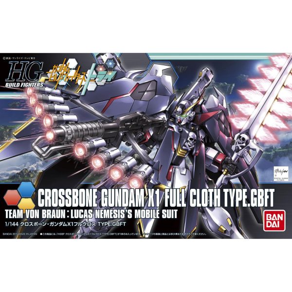 Bandai HGBF 1 144 XM-X1 Crossbone Gundam X-1 Full Cloth Type.GBFT Model Kit For Cheap