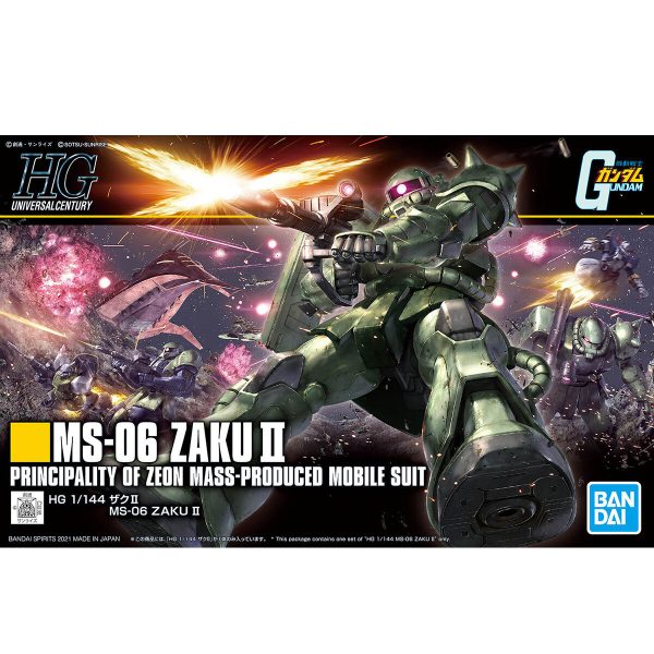 Bandai HG 1 144 MS-06 Zaku II Model Kit on Sale