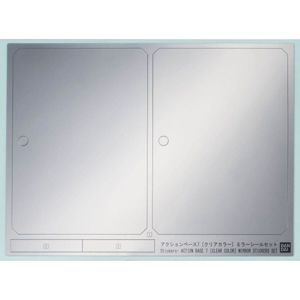 Bandai Action Base 7 [Clear Color] Mirror Stickers Set Hot on Sale