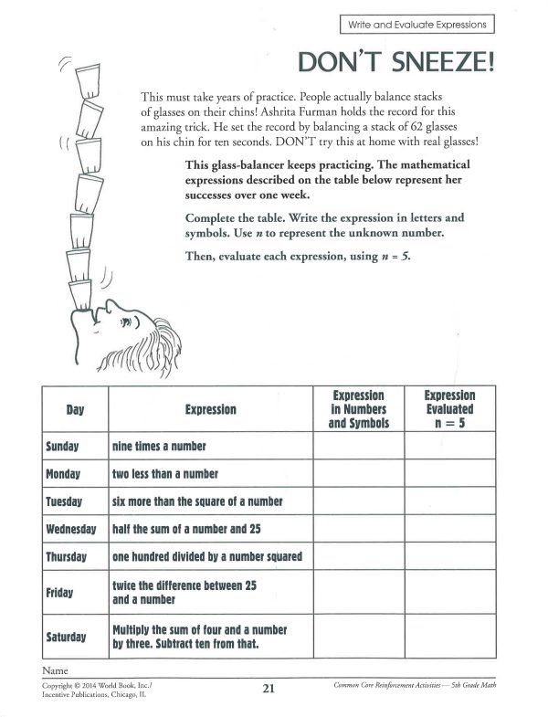 Math Grade 5 : Activities That Captivate. Motivate. & Reinforce Supply