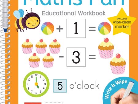 Write & Wipe Maths Fun Workbook For Sale